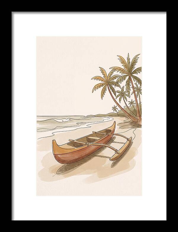Traditional Polynesian Outrigger Canoe