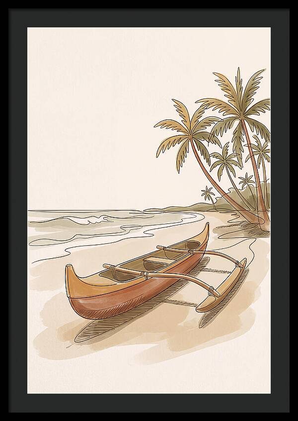 Traditional Polynesian Outrigger Canoe