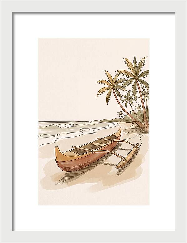 Traditional Polynesian Outrigger Canoe