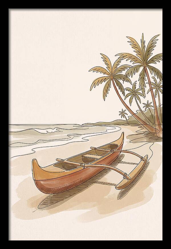 Traditional Polynesian Outrigger Canoe