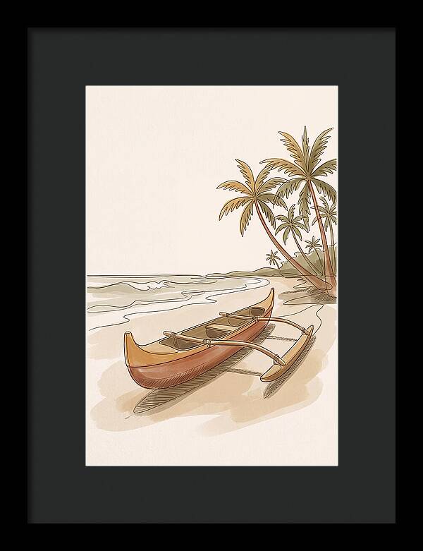 Traditional Polynesian Outrigger Canoe