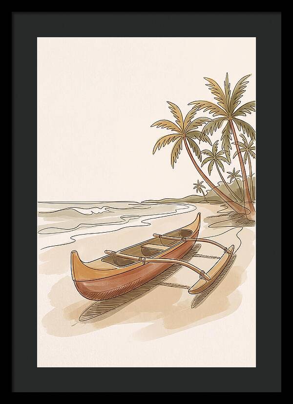 Traditional Polynesian Outrigger Canoe