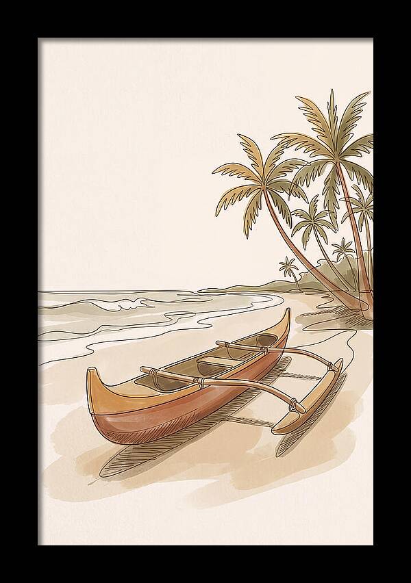 Traditional Polynesian Outrigger Canoe