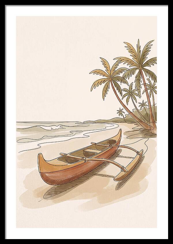 Traditional Polynesian Outrigger Canoe