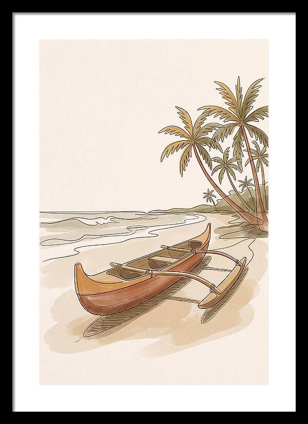Traditional Polynesian Outrigger Canoe