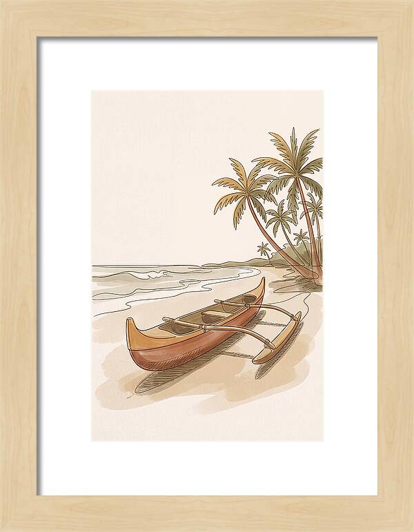 Traditional Polynesian Outrigger Canoe
