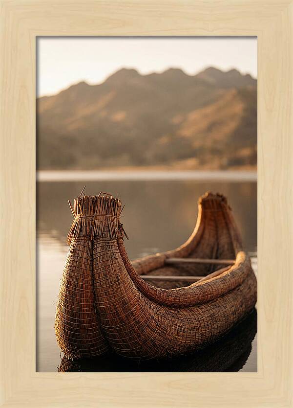 Traditional Reed Boat Serenity
