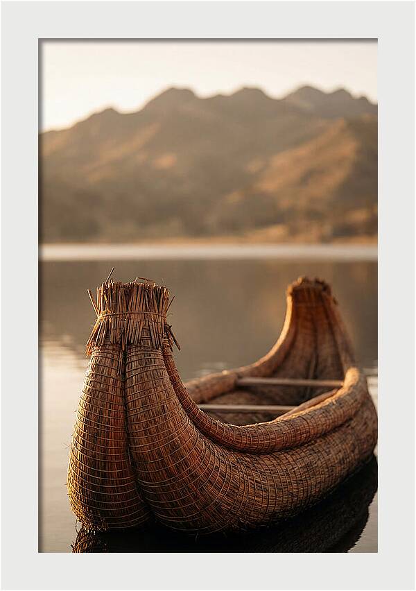 Traditional Reed Boat Serenity