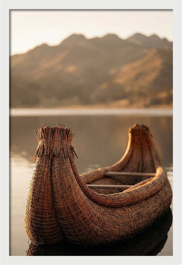 Traditional Reed Boat Serenity