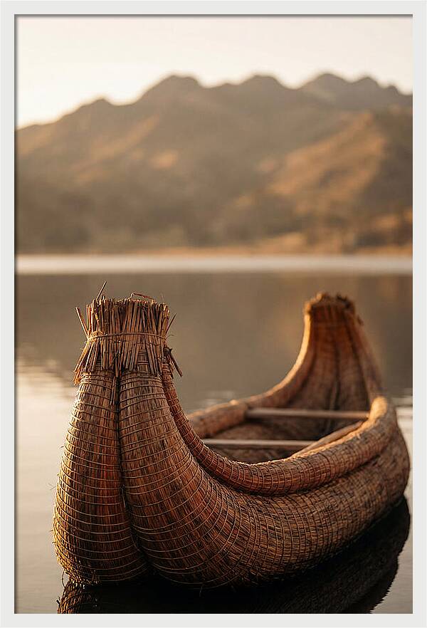 Traditional Reed Boat Serenity