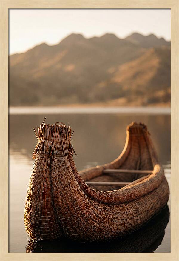 Traditional Reed Boat Serenity
