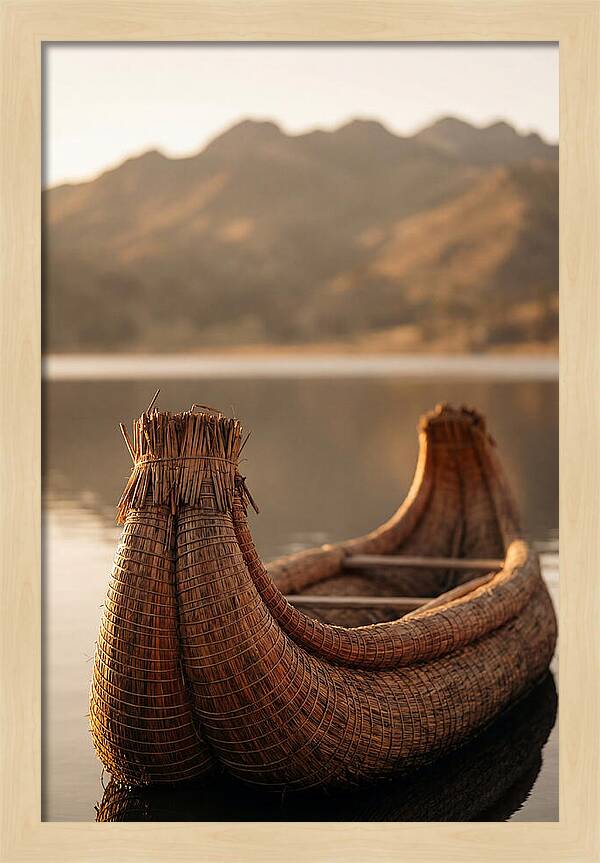 Traditional Reed Boat Serenity