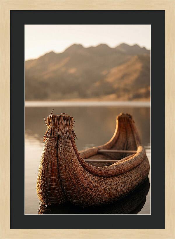 Traditional Reed Boat Serenity
