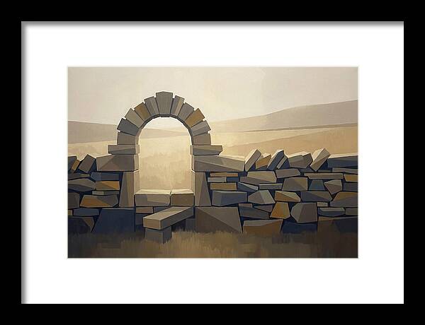 Traditional Stone Stile Through Dry Stone
