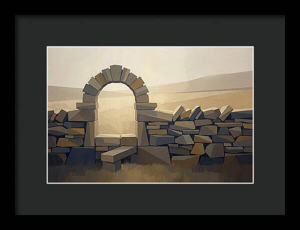 Traditional Stone Stile Through Dry Stone