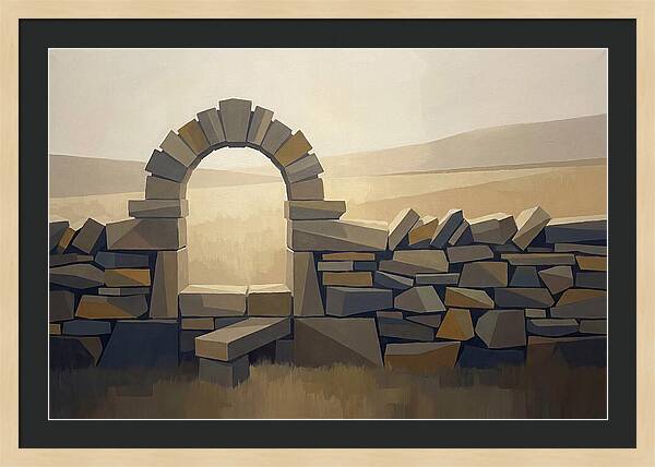 Traditional Stone Stile Through Dry Stone
