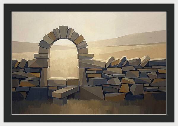 Traditional Stone Stile Through Dry Stone