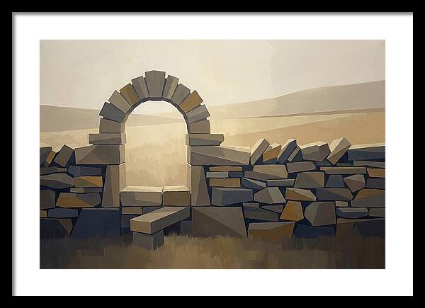 Traditional Stone Stile Through Dry Stone