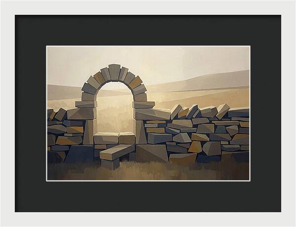 Traditional Stone Stile Through Dry Stone
