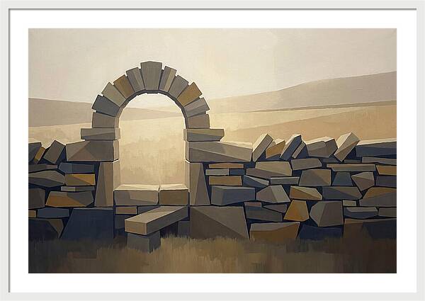 Traditional Stone Stile Through Dry Stone