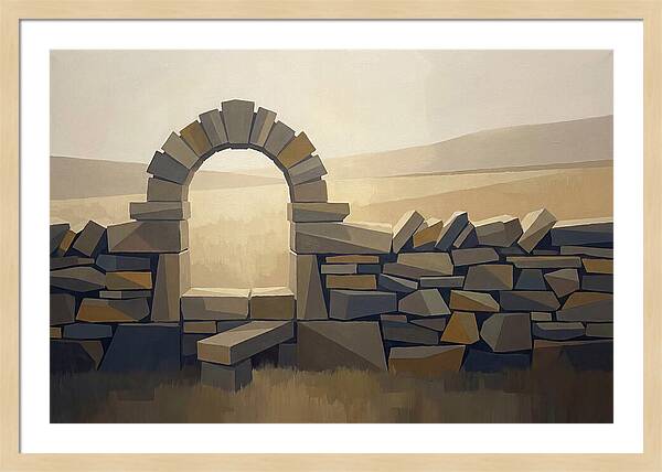 Traditional Stone Stile Through Dry Stone