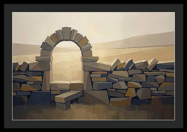 Traditional Stone Stile Through Dry Stone