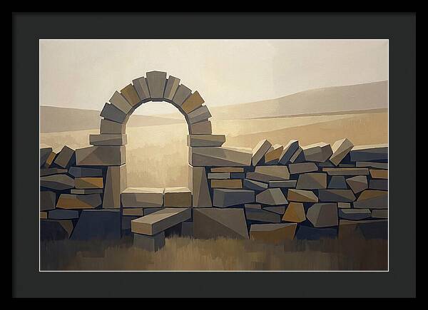 Traditional Stone Stile Through Dry Stone