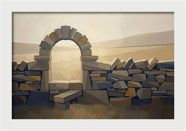 Traditional Stone Stile Through Dry Stone