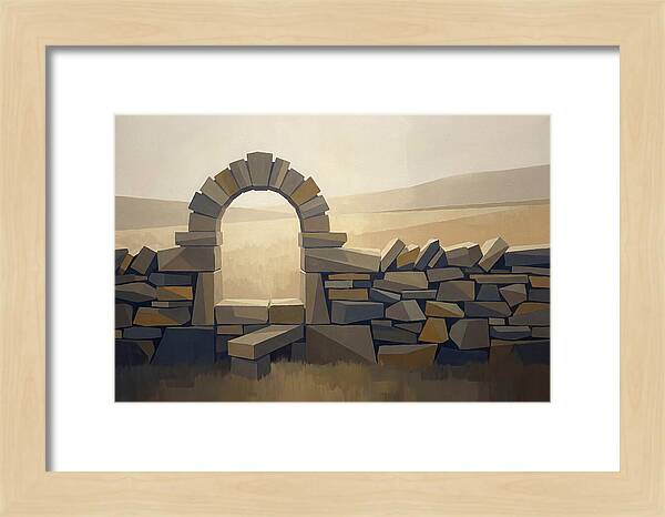 Traditional Stone Stile Through Dry Stone