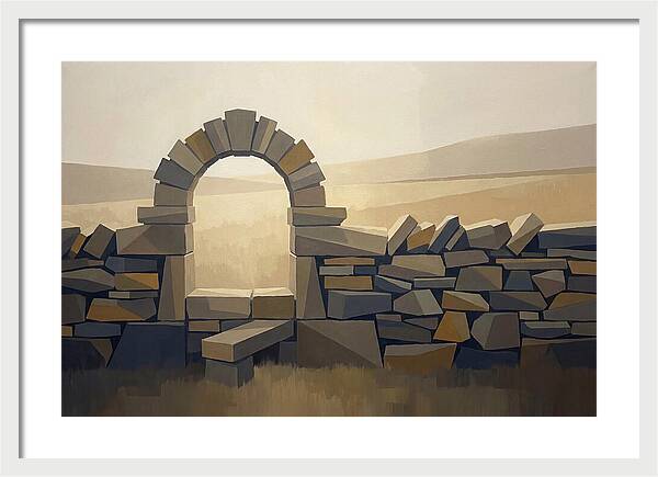 Traditional Stone Stile Through Dry Stone