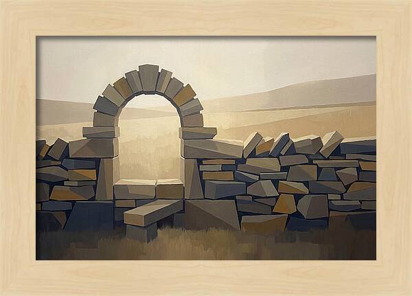 Traditional Stone Stile Through Dry Stone