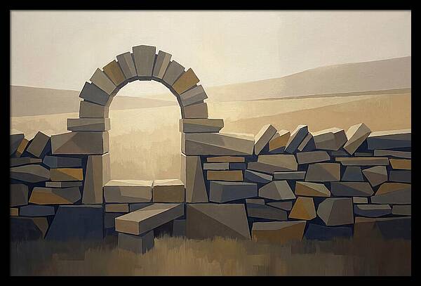 Traditional Stone Stile Through Dry Stone