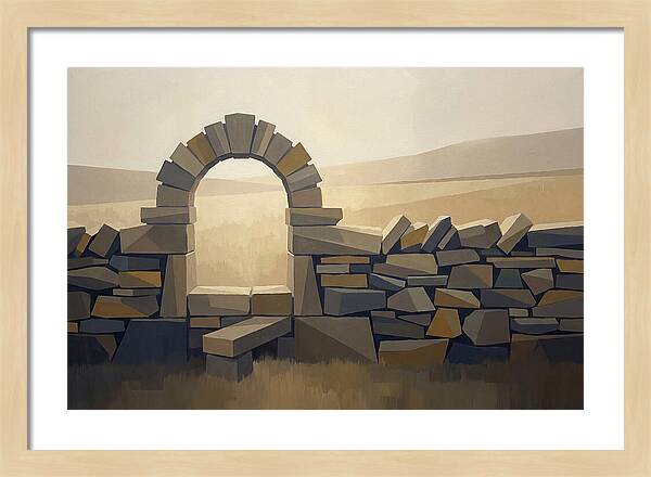 Traditional Stone Stile Through Dry Stone