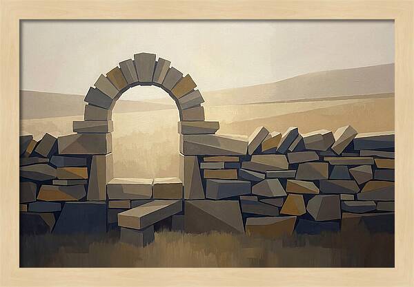 Traditional Stone Stile Through Dry Stone