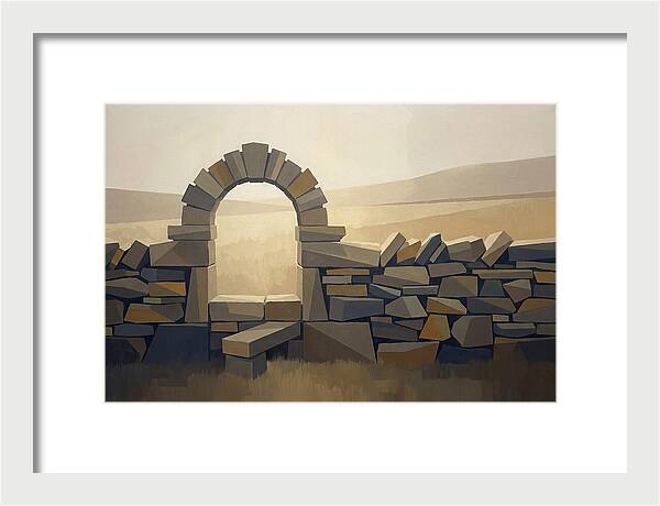 Traditional Stone Stile Through Dry Stone