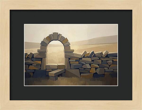 Traditional Stone Stile Through Dry Stone