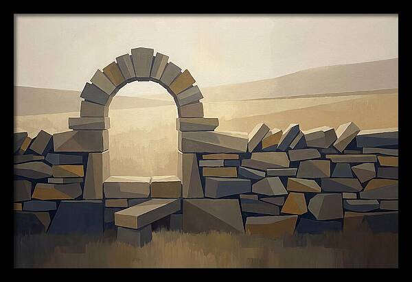 Traditional Stone Stile Through Dry Stone