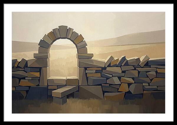 Traditional Stone Stile Through Dry Stone