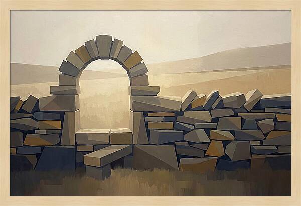 Traditional Stone Stile Through Dry Stone
