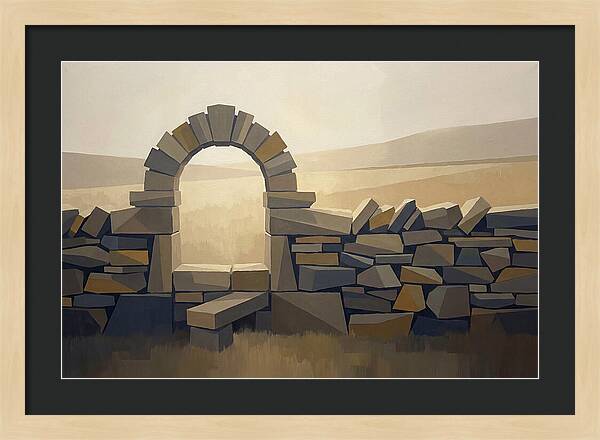 Traditional Stone Stile Through Dry Stone