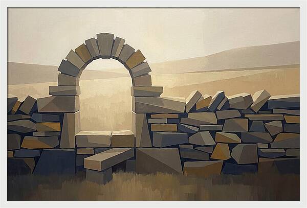 Traditional Stone Stile Through Dry Stone