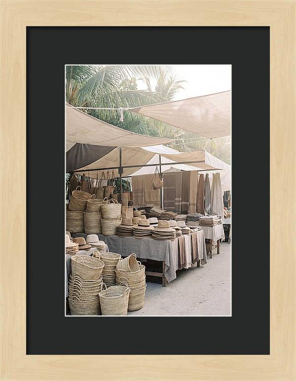 Traditional Tropical Market Scene