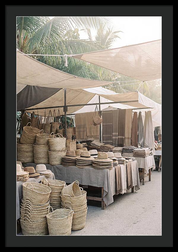 Traditional Tropical Market Scene