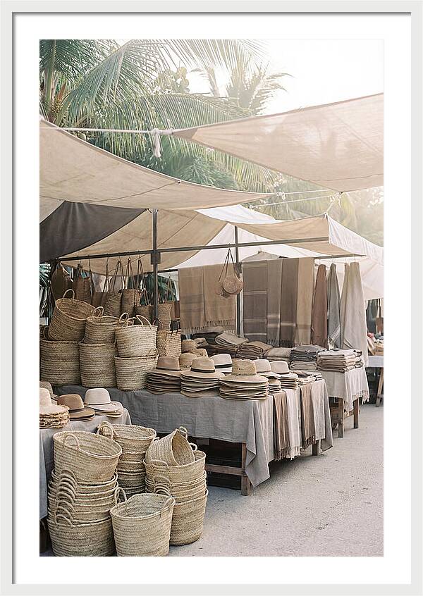 Traditional Tropical Market Scene