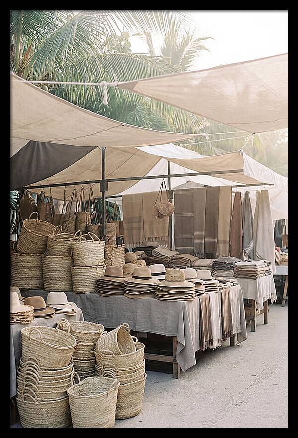 Traditional Tropical Market Scene