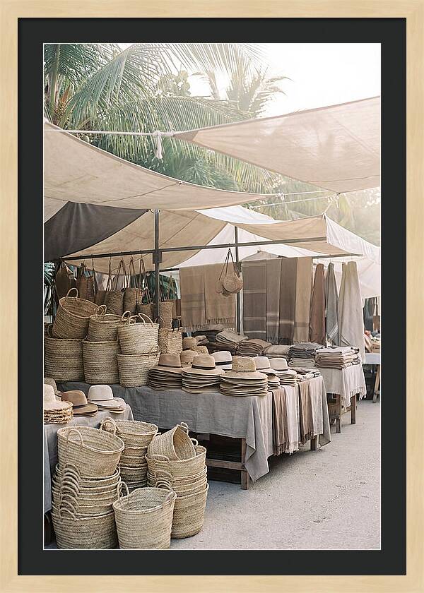 Traditional Tropical Market Scene