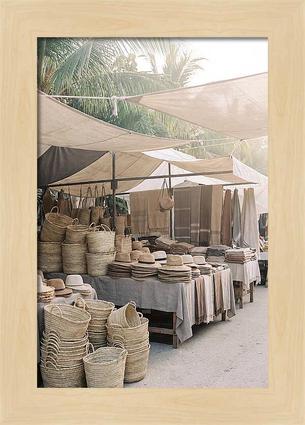 Traditional Tropical Market Scene
