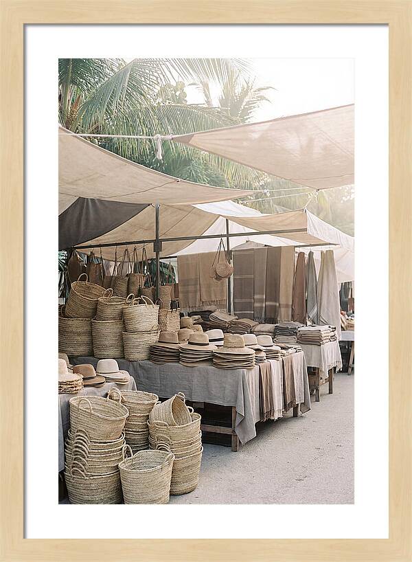 Traditional Tropical Market Scene