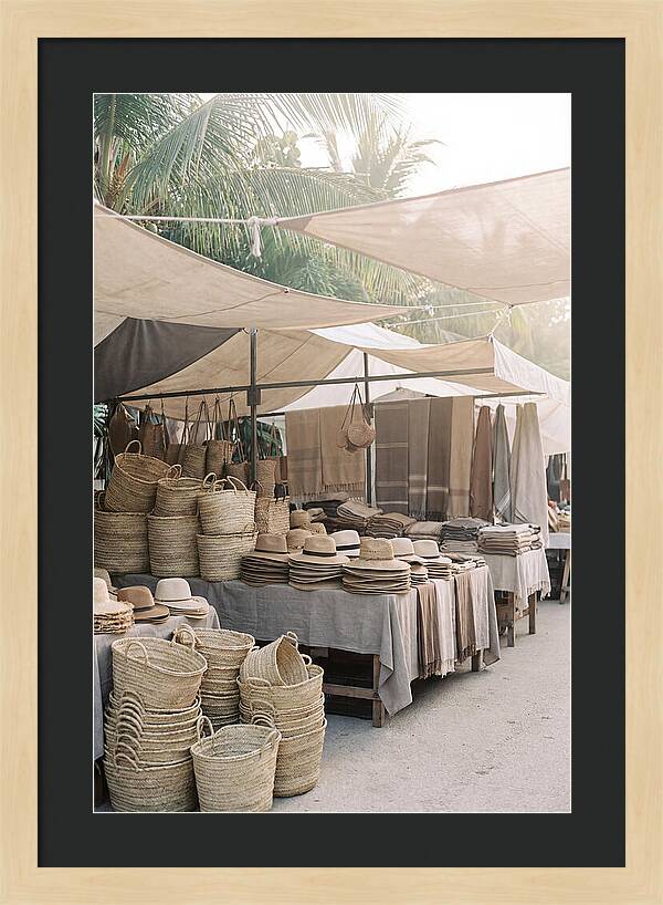 Traditional Tropical Market Scene