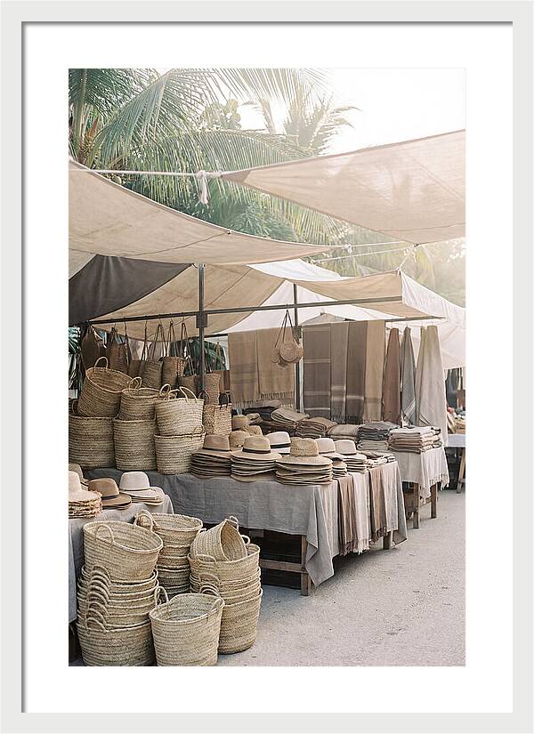 Traditional Tropical Market Scene